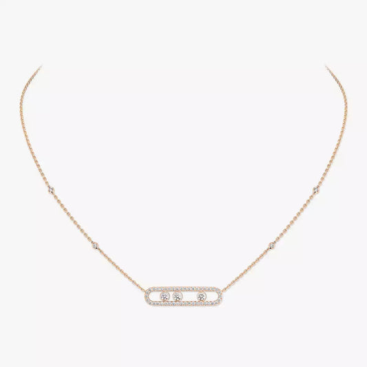 [Aetheris]MOVE PAVÉ FULL DIAMOND NECKLACE