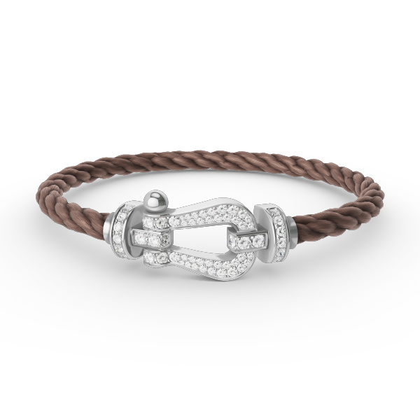 [Aetheris]FORCE LARGE HORSESHOE FULL DIAMOND BRACELET - WHITE GOLD