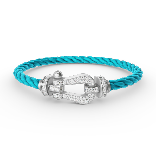 [Aetheris]FORCE LARGE HORSESHOE FULL DIAMOND BRACELET - WHITE GOLD