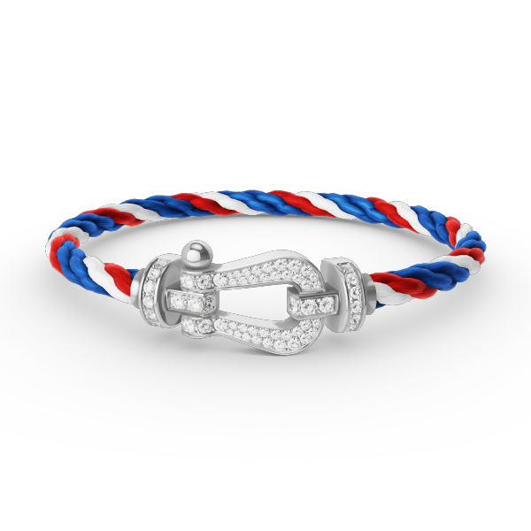 [Aetheris]FORCE LARGE HORSESHOE FULL DIAMOND BRACELET - WHITE GOLD