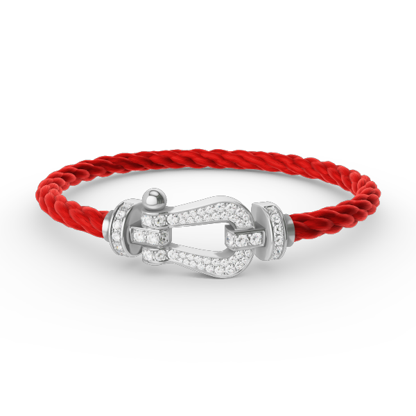 [Aetheris]FORCE LARGE HORSESHOE FULL DIAMOND BRACELET - WHITE GOLD