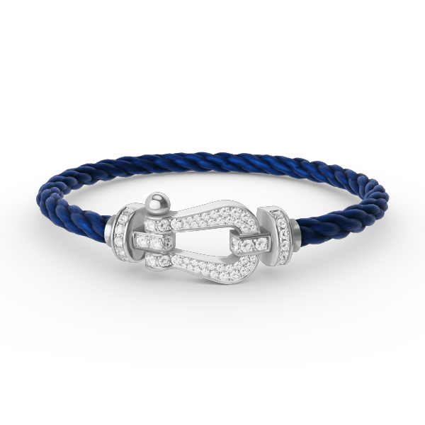 [Aetheris]FORCE LARGE HORSESHOE FULL DIAMOND BRACELET - WHITE GOLD