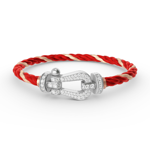 [Aetheris]FORCE LARGE HORSESHOE FULL DIAMOND BRACELET - WHITE GOLD