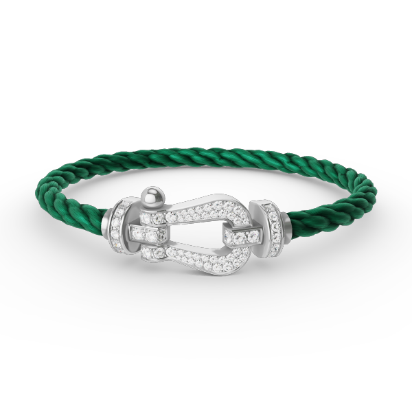 [Aetheris]FORCE LARGE HORSESHOE FULL DIAMOND BRACELET - WHITE GOLD
