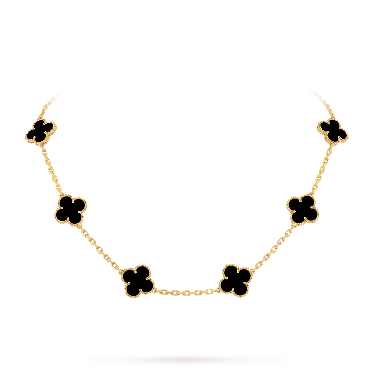 [Aetheris]KLASSISCHE GLÜCKS-KLEE-HALSKETTE MIT 10 MOTIVEN AUS DER GOLD-KOLLEKTION